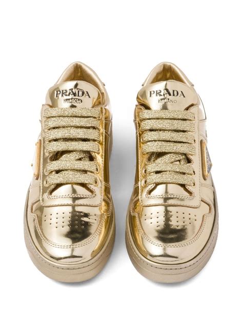 prada trainers shiny|prada downtown sneakers.